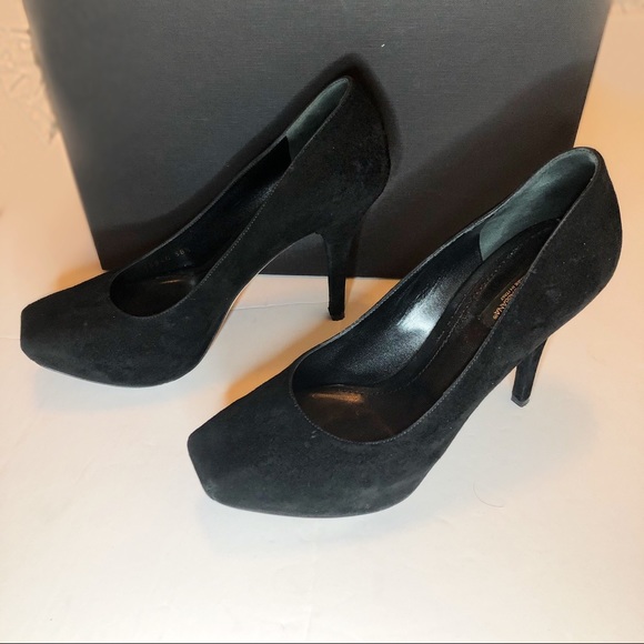 Dolce & Gabbana 90s Style Black Suede Heels - Picture 6 of 15